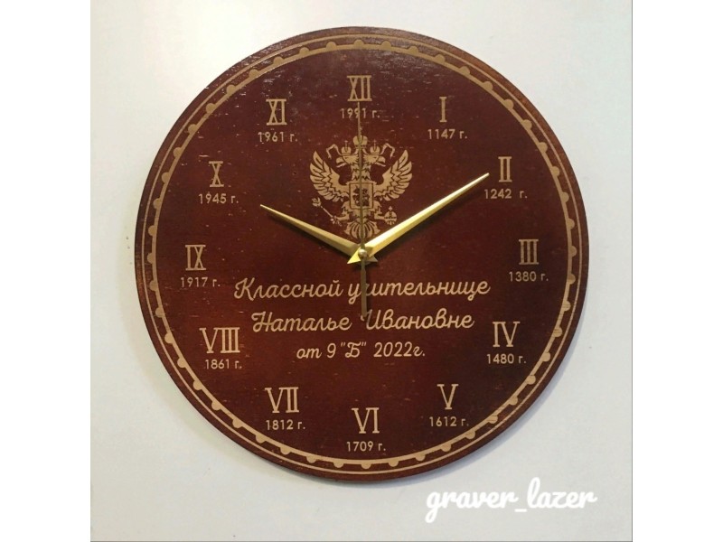 Часы подарок учителю Истории