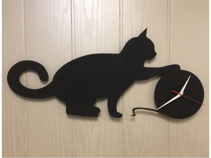 Часы "Черный Кот"